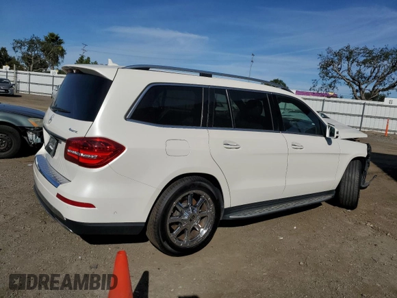 2018 Mercedes-Benz GLS with VIN 4JGDF6EE1JB167010, listed as a Copart auction lot 77436153 with Not Provided miles. Bid and sale history available at carsss.com. Image 3.