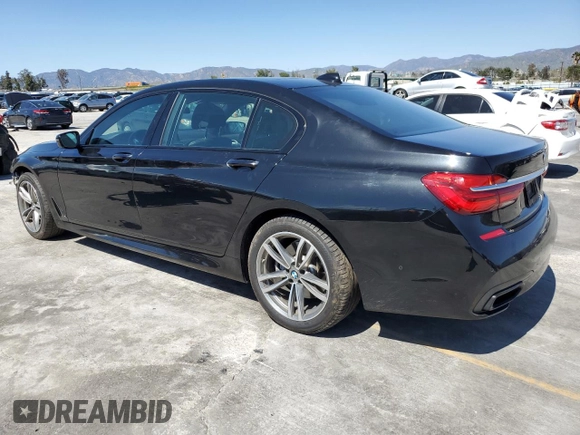 2019 BMW 7 Series 750i with VIN WBA7F0C58KGM25994, listed as a Copart auction lot 47277723 with 41,917 mi miles. Bid and sale history available at carsss.com. Image 2.