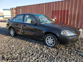 2000 Honda Civic DX with VIN 1HGEJ6629YL058330, listed as a Copart auction lot 45774655 with 201,050 mi miles and Salvage Title. Bid and sale history available at carsss.com. Image 4.