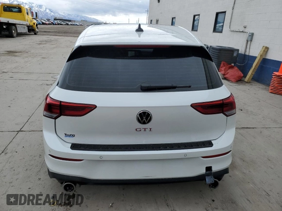 2024 Volkswagen Golf GTI Autobahn with VIN WVWVA7CD2RW222124, listed as a Copart auction lot 47599875 with 5,364 mi miles and Salvage Title. Bid and sale history available at carsss.com. Image 6.