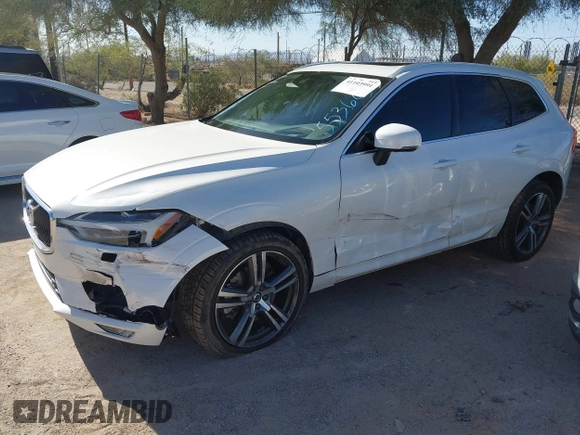 2020 Volvo XC60 Momentum with VIN YV4A22RK6L1553603, listed as a IAAI auction lot 41103991 with 67,509 mi miles and . Bid and sale history available at DreamBid. Image 2.