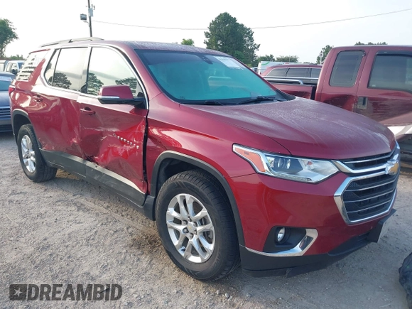 2020 Chevrolet Traverse LT Cloth with VIN 1GNERGKW5LJ135311, listed as a IAAI auction lot 42638602 with 106,860 mi miles and . Bid and sale history available at DreamBid. Image 1.
