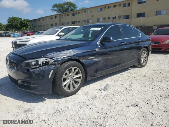 2014 BMW 5 Series 528i with VIN WBA5A5C5XED507461, listed as a Copart auction lot 51922145 with NaN miles and Salvage Title. Bid and sale history available at carsss.com. Image 1.