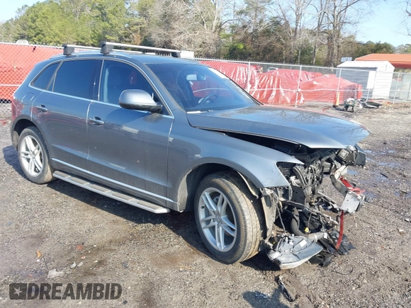 2017 Audi Q5 Premium with VIN WA1C2AFP6HA096704, listed as a IAAI auction lot 41538928 with 57,743 mi miles. Bid and sale history available at carsss.com. Image 1.