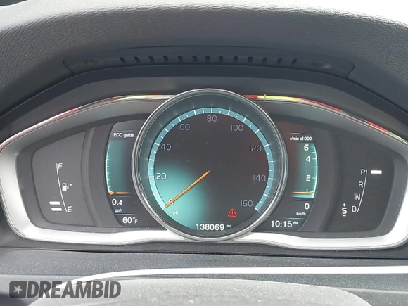 2015 Volvo V60 Cross Country T5 with VIN YV4612HK7F1001607, listed as a IAAI auction lot 41216339 with 138,069 mi miles. Bid and sale history available at carsss.com. Image 7.