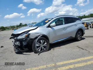 2021 Nissan Murano SV with VIN 5N1AZ2BJ1MC110518, listed as a Copart auction lot 58825115 with 95,582 mi miles and Salvage title. Bid and sale history available at DreamBid. Image 1.