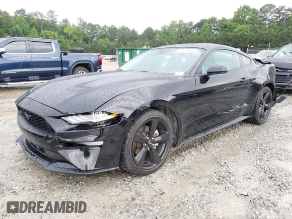 2021 Ford Mustang EcoBoost with VIN 1FA6P8TH9M5157479, listed as a Copart auction lot 59076335 with 53,901 mi miles and Salvage title. Bid and sale history available at DreamBid. Image 1.