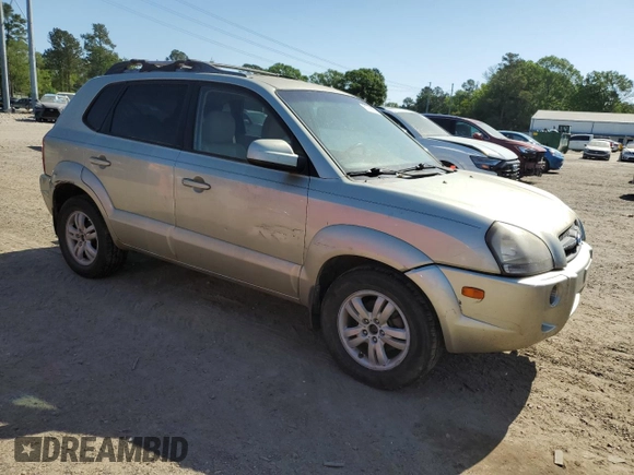 2008 Hyundai Tucson SE with VIN KM8JN12D58U811174, listed as a Copart auction lot 52768855 with 259,330 mi miles and Salvage Title. Bid and sale history available at carsss.com. Image 4.