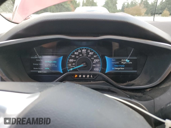 2015 Ford Focus Electric z VIN 1FADP3R40FL249156, wystawiony jako Copart lot #75577633 z przebiegiem 90 617 mil mil oraz . Historia ofert i sprzedaży dostępna na DreamBid. Obrazek 9.