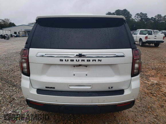 2021 Chevrolet Suburban with VIN 1GNSCCKT6MR473628, listed as a Copart auction lot 87695725 with 57,110 mi miles and Salvage title. Bid and sale history available at DreamBid. Image 6.