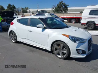 2013 Hyundai Veloster Turbo with VIN KMHTC6AE4DU158224, listed as a IAAI auction lot 42725813 with Not provided miles and . Bid and sale history available at DreamBid. Image 1.
