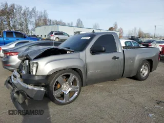 2007 GMC Sierra 1500 Work Truck with VIN 1GTEC14C17Z559523, listed as a Copart auction lot 82918344 with 120,299 mi miles and Salvage title. Bid and sale history available at DreamBid. Image 1.