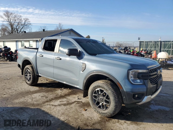2024 Ford Ranger XLT with VIN 1FTER4HH0RLE02805, listed as a Copart auction lot 86815554 with 11,958 mi miles and Salvage Title. Bid and sale history available at carsss.com. Image 4.