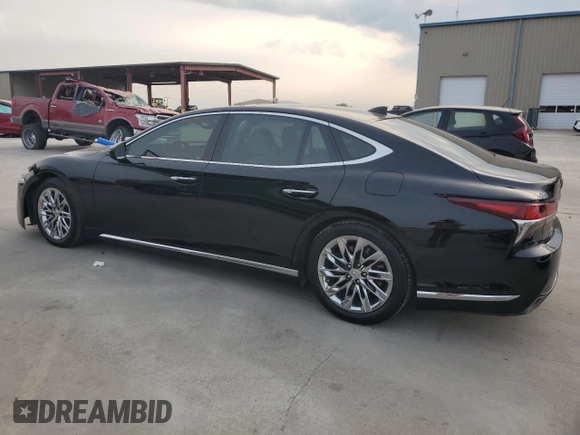 2018 Lexus LS with VIN JTHB51FF3J5002758, listed as a Copart auction lot 66185614 with 103,285 mi miles and Salvage Title. Bid and sale history available at carsss.com. Image 2.