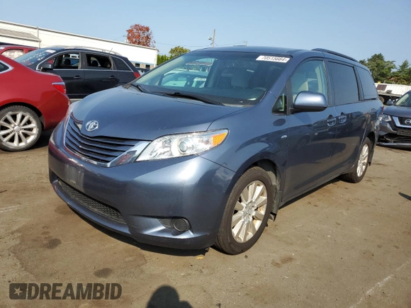 2016 Toyota Sienna LE with VIN 5TDJK3DC2GS133323, listed as a Copart auction lot 70515664 with 106,750 mi miles and Salvage Title. Bid and sale history available at carsss.com. Image 1.