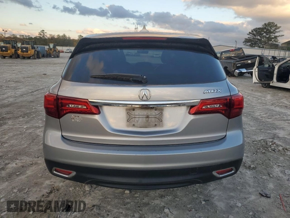 2016 Acura MDX with VIN 5FRYD3H27GB012087, listed as a Copart auction lot 81329714 with 130,576 mi miles and Salvage Title. Bid and sale history available at carsss.com. Image 6.