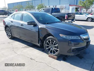 2015 Acura TLX V6 Tech with VIN 19UUB2F57FA001662, listed as a IAAI auction lot 41744255 with 146,778 mi miles. Bid and sale history available at carsss.com. Image 1.