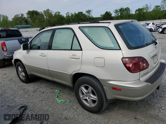 1999 Lexus RX 300 with VIN JT6HF10U7X0009824, listed as a Copart auction lot 52953135 with 180,006 mi miles and Salvage Title. Bid and sale history available at DreamBid. Image 2.