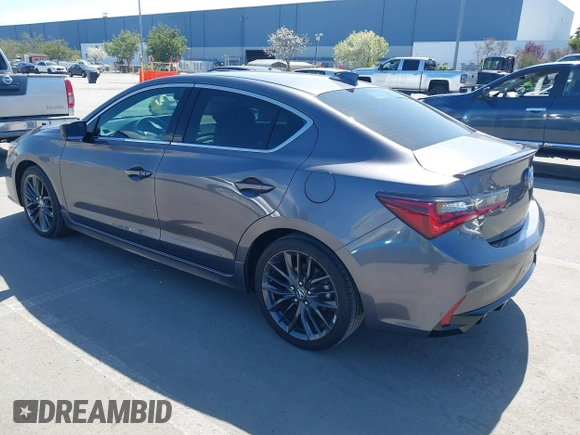 2019 Acura ILX w/Premium/A-Spec Pkg with VIN 19UDE2F8XKA005491, listed as a IAAI auction lot 41949481 with 44,282 mi miles. Bid and sale history available at carsss.com. Image 3.