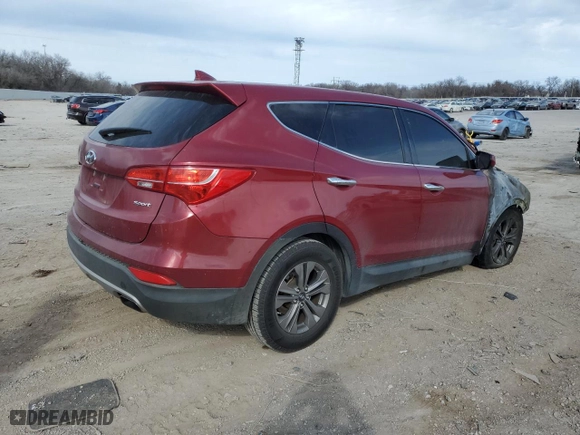 2015 Hyundai Santa Fe Sport with VIN 5XYZT3LB9FG259098, listed as a Copart auction lot 47095765 with 0 mi miles and Salvage Title. Bid and sale history available at carsss.com. Image 3.