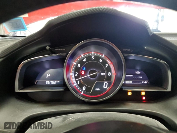 2014 Mazda 3 S Grand Touring z VIN JM1BM1M37E1192140, wystawiony jako Copart lot #49821585 z przebiegiem 96 762 mil mil oraz Szkoda całkowita • Salvage title. Historia ofert i sprzedaży dostępna na DreamBid. Obrazek 9.