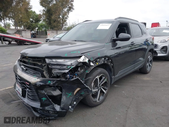 2022 Chevrolet TrailBlazer RS with VIN KL79MTSL9NB068181, listed as a IAAI auction lot 42099427 with 40,416 mi miles. Bid and sale history available at carsss.com. Image 23.