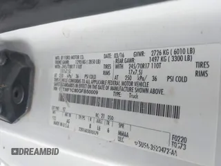 2016 Ford F-150 XL with VIN 1FTMF1C80GFB50009, listed as a IAAI auction lot 42497846 with 119,663 mi miles and . Bid and sale history available at DreamBid. Image 9.