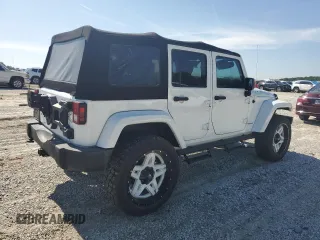 2015 Jeep Wrangler Unlimited Sahara with VIN 1C4BJWEG3FL584920, listed as a Copart auction lot 61843525 with 62,876 mi miles and Salvage title. Bid and sale history available at DreamBid. Image 3.