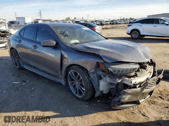 2019 Acura TLX w/A-Spec Pkg with VIN 19UUB1F64KA003687, listed as a Copart auction lot 42304375 with 78,420 mi miles and Salvage Title. Bid and sale history available at carsss.com. Image 4.