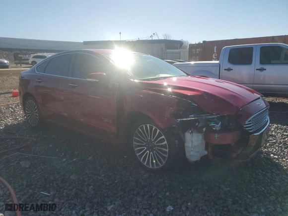 2017 Ford Fusion Energi SE with VIN 3FA6P0PU4HR354247, listed as a Copart auction lot 48191615 with 187,356 mi miles and Salvage Title. Bid and sale history available at carsss.com. Image 4.
