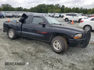 1998 Dodge Dakota SLT with VIN 1B7GL22YXWS651881, listed as a Copart auction lot 73191384 with 0 mi miles and Salvage Title. Bid and sale history available at carsss.com. Image 4.