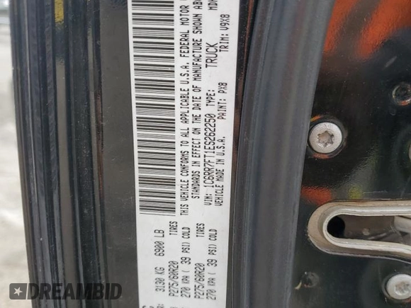 2014 Ram 1500 Express with VIN 1C6RR7FT1ES262250, listed as a Copart auction lot 62133795 with 292,270 mi miles and Salvage title. Bid and sale history available at DreamBid. Image 14.