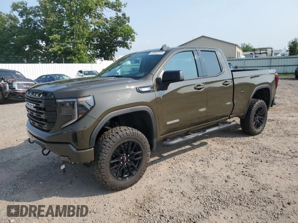2023 GMC Sierra 1500 with VIN 1GTVUCE82PZ335387, listed as a Copart auction lot 63642514 with 6,106 mi miles and Salvage Title. Bid and sale history available at DreamBid. Image 1.