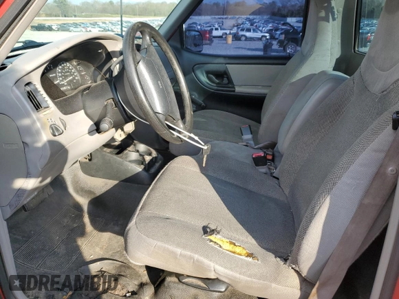 2000 Ford Ranger XL with VIN 1FTYR10VXYPA90058, listed as a Copart auction lot 44582595 with 217,339 mi miles and Salvage Title. Bid and sale history available at carsss.com. Image 7.