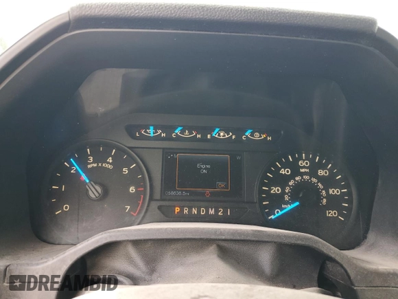 2015 Ford F-150 XL with VIN 1FTEX1CP8FFC26812, listed as a Copart auction lot 51857225 with 58,636 mi miles and Clean Title. Bid and sale history available at carsss.com. Image 9.