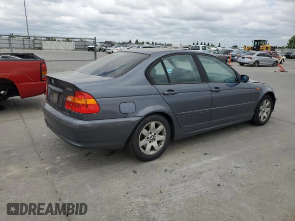 2002 BMW 3 Series 325i with VIN WBAET37442NJ19955, listed as a Copart auction lot 53573355 with 177,267 mi miles and Clean Title. Bid and sale history available at carsss.com. Image 3.