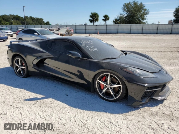 2021 Chevrolet Corvette 3LT with VIN 1G1YC2D43M5114028, listed as a Copart auction lot 77833474 with 34,521 mi miles and Clean Title. Bid and sale history available at carsss.com. Image 4.