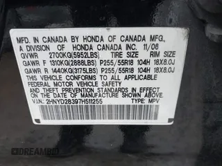 2007 Acura MDX Tech Pkg with VIN 2HNYD28397H511255, listed as a IAAI auction lot 41605042 with 237,362 mi miles. Bid and sale history available at carsss.com. Image 9.