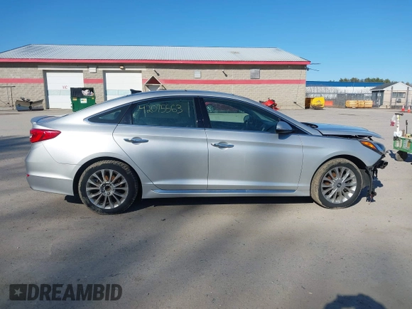 2015 Hyundai Sonata 2.4L Sport with VIN 5NPE34AF9FH041892, listed as a IAAI auction lot 42075563 with 153,024 mi miles. Bid and sale history available at carsss.com. Image 13.