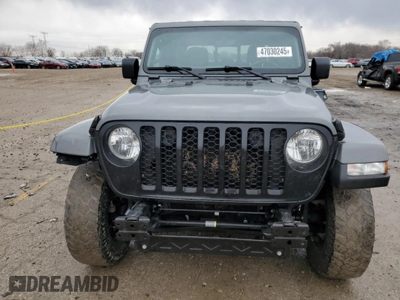 2022 Jeep Gladiator Willys with VIN 1C6HJTAG4NL139090, listed as a Copart auction lot 47030245 with 60,204 mi miles and Salvage title. Bid and sale history available at DreamBid. Image 5.