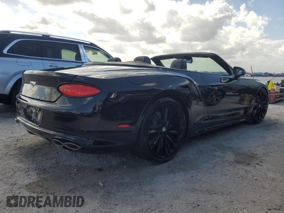 2024 Bentley Continental GT with VIN SCBDT4ZG5RC014491, listed as a Copart auction lot 77730474 with Not Provided miles and Non Repairable. Bid and sale history available at DreamBid. Image 3.