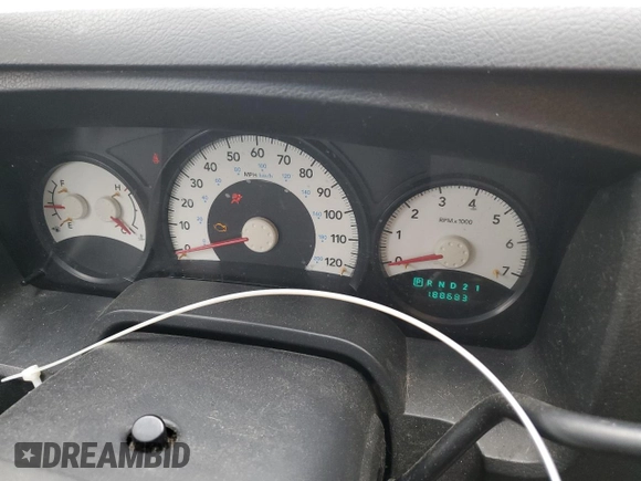 2008 Dodge Dakota ST with VIN 1D7HE22K58S541808, listed as a Copart auction lot 49772055 with 188,683 mi miles and Salvage Title. Bid and sale history available at carsss.com. Image 9.