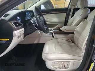 2017 Genesis G90 3.3T Premium with VIN KMHG34JA4HU023124, listed as a Copart auction lot 44866495 with 76,891 mi miles and Salvage Title. Bid and sale history available at carsss.com. Image 7.
