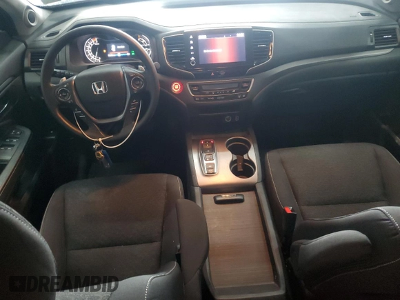 2021 Honda Ridgeline Sport with VIN 5FPYK3F17MB000333, listed as a Copart auction lot 57912255 with 52,955 mi miles and Salvage title. Bid and sale history available at DreamBid. Image 8.