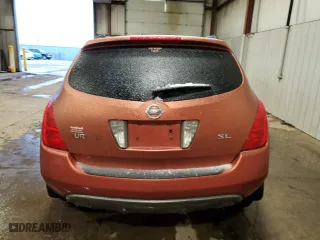 2005 Nissan Murano SL with VIN JN8AZ08T95W303778, listed as a Copart auction lot 44348995 with 0 mi miles and Salvage Title. Bid and sale history available at carsss.com. Image 6.