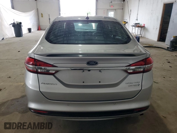 2017 Ford Fusion Hybrid Titanium with VIN 3FA6P0RU4HR223512, listed as a Copart auction lot 58739435 with 174,604 mi miles and Clean title. Bid and sale history available at DreamBid. Image 6.