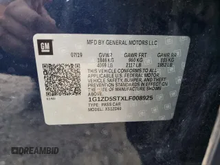 2020 Chevrolet Malibu LT with VIN 1G1ZD5STXLF008925, listed as a Copart auction lot 49785745 with 86,986 mi miles and Salvage Title. Bid and sale history available at DreamBid. Image 14.