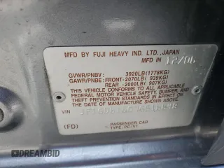 2007 Subaru Impreza i z VIN JF1GD61607G516648, wystawiony jako Copart lot #56343945 z przebiegiem 171 883 mil mil oraz Szkoda całkowita • Salvage title. Historia ofert i sprzedaży dostępna na DreamBid. Obrazek 12.