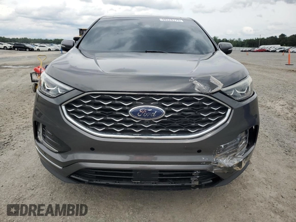 2020 Ford Edge Titanium with VIN 2FMPK3K9XLBB03754, listed as a Copart auction lot 59228775 with 63,034 mi miles and Salvage title. Bid and sale history available at DreamBid. Image 5.