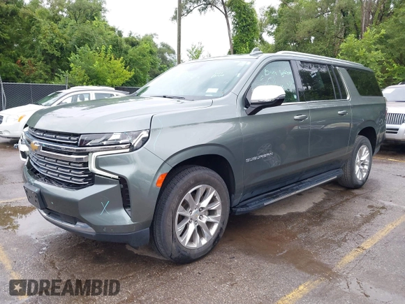 2023 Chevrolet Suburban Premier with VIN 1GNSKFKD4PR362478, listed as a IAAI auction lot 42824056 with Not provided miles and . Bid and sale history available at DreamBid. Image 2.